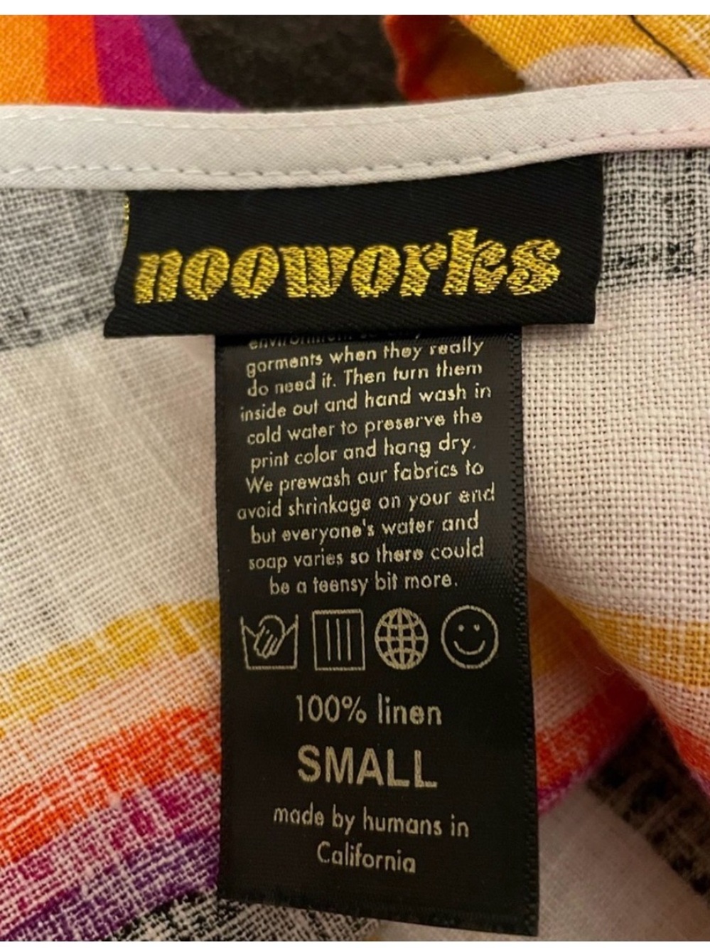 NooWorks Chloe Dress Circa Print - Small - Like New! - Picture 4 of 5